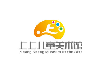 赵鹏的线条行动物品牌logo－丄上儿童美术馆logo设计