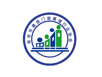 朱兵的南京市建筑门窗幕墙行业协会logo设计