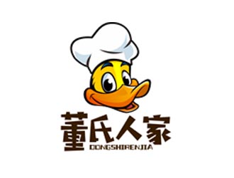郭庆忠的董氏人家卤制品食品商标logo设计