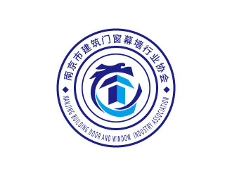 连杰的南京市建筑门窗幕墙行业协会logo设计