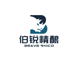 周金进的伯锐精酿(Brave Rhico)精酿啤酒商标设计logo设计