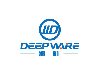 朱红娟的Deepware 深惟网络公司logologo设计