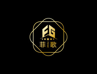 连杰的菲歌主题酒店 中文字体logo设计