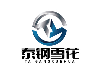 赵军的泰钢雪花logo设计