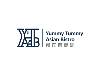 黄安悦的Yummy Tummy Asian Bistro 食在有意思东南亚餐厅logo设计logo设计