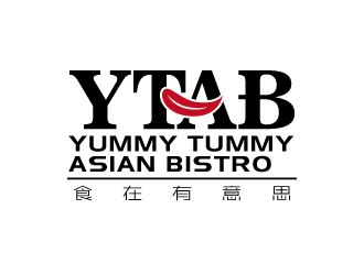 张俊的Yummy Tummy Asian Bistro 食在有意思东南亚餐厅logo设计logo设计