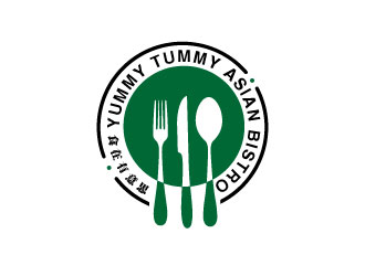 连杰的Yummy Tummy Asian Bistro 食在有意思东南亚餐厅logo设计logo设计