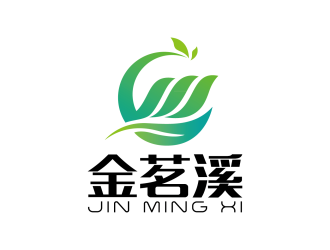 安冬的茶叶商标设计山水元素logo设计