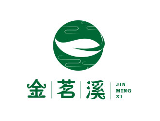 朱红娟的茶叶商标设计山水元素logo设计