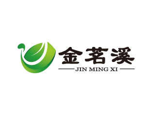 陈智江的茶叶商标设计山水元素logo设计