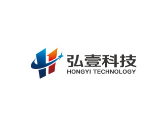 张晓明的弘壹科技网贷公司负空间标志logo设计