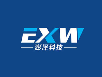 吴晓伟的EXW/澎泽科技国际物流公司标志logo设计