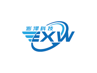 王涛的EXW/澎泽科技国际物流公司标志logo设计