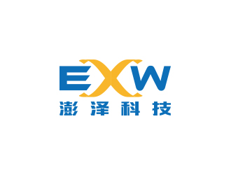 孙金泽的EXW/澎泽科技国际物流公司标志logo设计