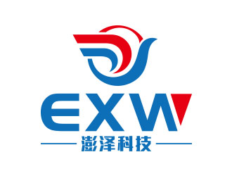 向正军的EXW/澎泽科技国际物流公司标志logo设计