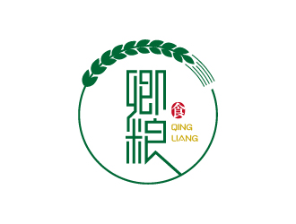 张俊的卿粮健康食品商标logo设计