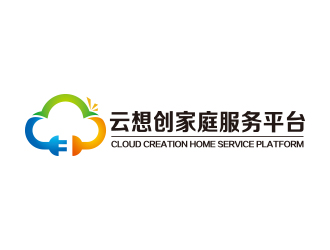 黄安悦的云想创家庭服务平台logo设计