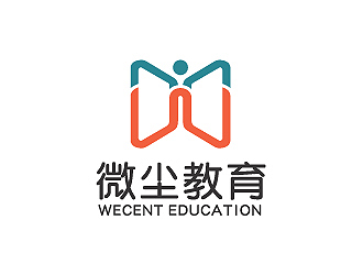 彭波的微尘教育logo设计
