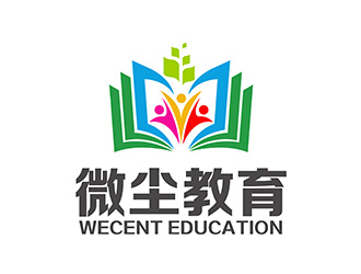 潘乐的微尘教育logo设计