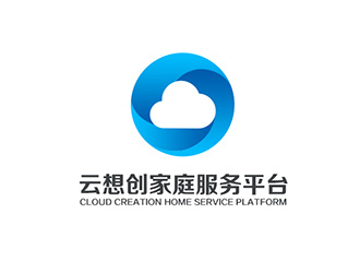 吴晓伟的云想创家庭服务平台logo设计