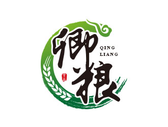 朱红娟的卿粮健康食品商标logo设计