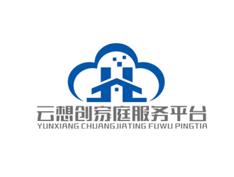 赵鹏的云想创家庭服务平台logo设计