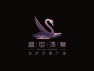 黄安悦的宁夏盛世汤泉水疗汗蒸广场标志设计logo设计
