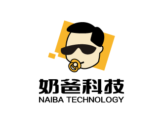 张晓明的奶爸科技logo设计