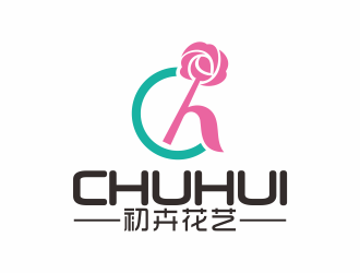 何嘉健的初卉，苏州初卉花艺有限公司logo设计