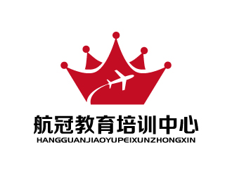 张俊的航冠教育培训中心标志设计logo设计