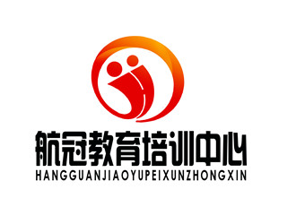 朱兵的航冠教育培训中心标志设计logo设计