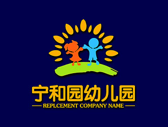 钟炬的宁和园幼儿园logo设计