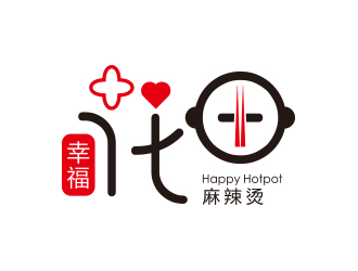 孙金泽的幸福花田麻辣烫 (Happy Hotpot)logo设计