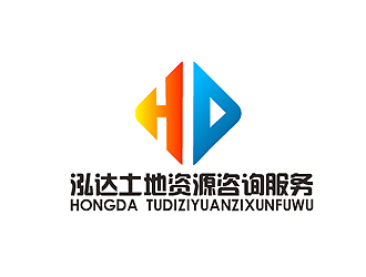 秦晓东的泓达土地资源咨询服务有限公司标志logo设计