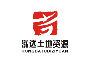 杨占斌的泓达土地资源咨询服务有限公司标志logo设计