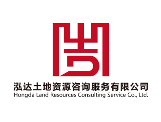 向正军的泓达土地资源咨询服务有限公司标志logo设计