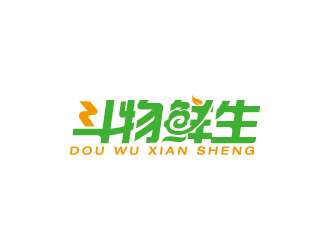 王涛的斗物鲜生超市标志设计logo设计