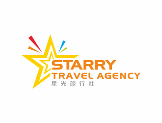 何嘉健的星光旅行社 Starry Travel Agencylogo设计