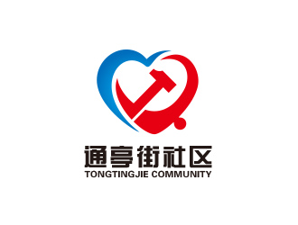 黄安悦的通亭街社区标志设计logo设计