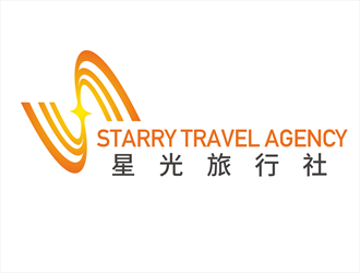 唐国强的星光旅行社 Starry Travel Agencylogo设计