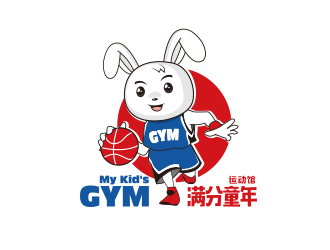 勇炎的My Kid's GYM 满分童年运动馆logo设计
