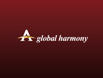 黄安悦的A global harmonylogo设计