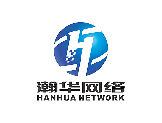 彭波的新疆瀚华网络科技有限责任公司logo设计