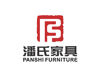 彭波的潘氏家具logo设计