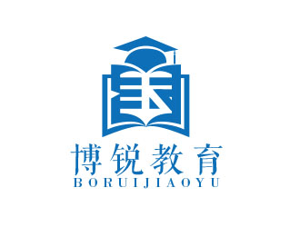 朱红娟的陕西博锐教育科技有限公司logo设计