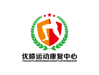 优膝运动康复中心LOGO设计 - LOGO123