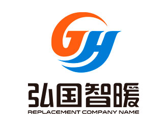钟炬的弘国智暖logo设计