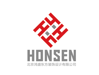 赵鹏的北京鸿盛东方装饰设计有限公司标志设计logo设计