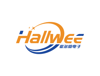 连杰的Hallwee电子有限公司标志设计logo设计