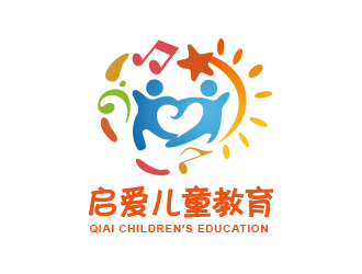 黄安悦的启爱儿童教育logo设计